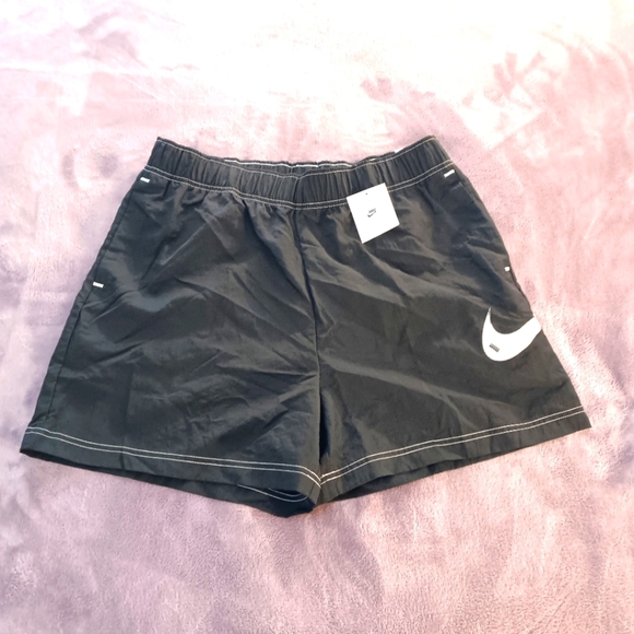 Nike Sportswear SwooshWomen's Woven High-Waisted Shorts Sz L DM6752-010 - Picture 6 of 7